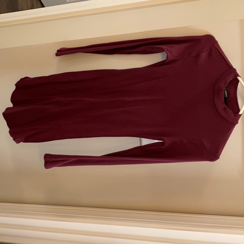 Dark purple bodycon dress